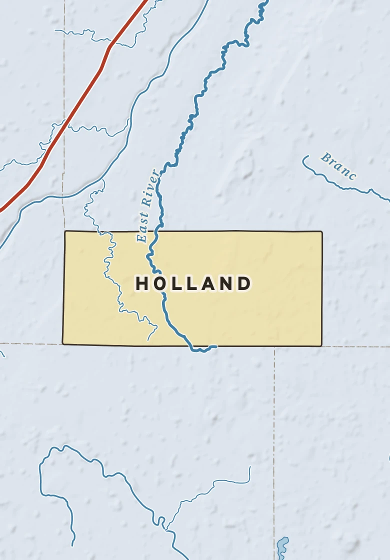 Atlas plate of Holland, Wisconsin.