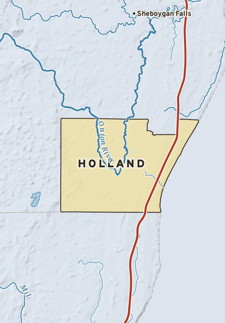 Atlas plate of Holland, Wisconsin.