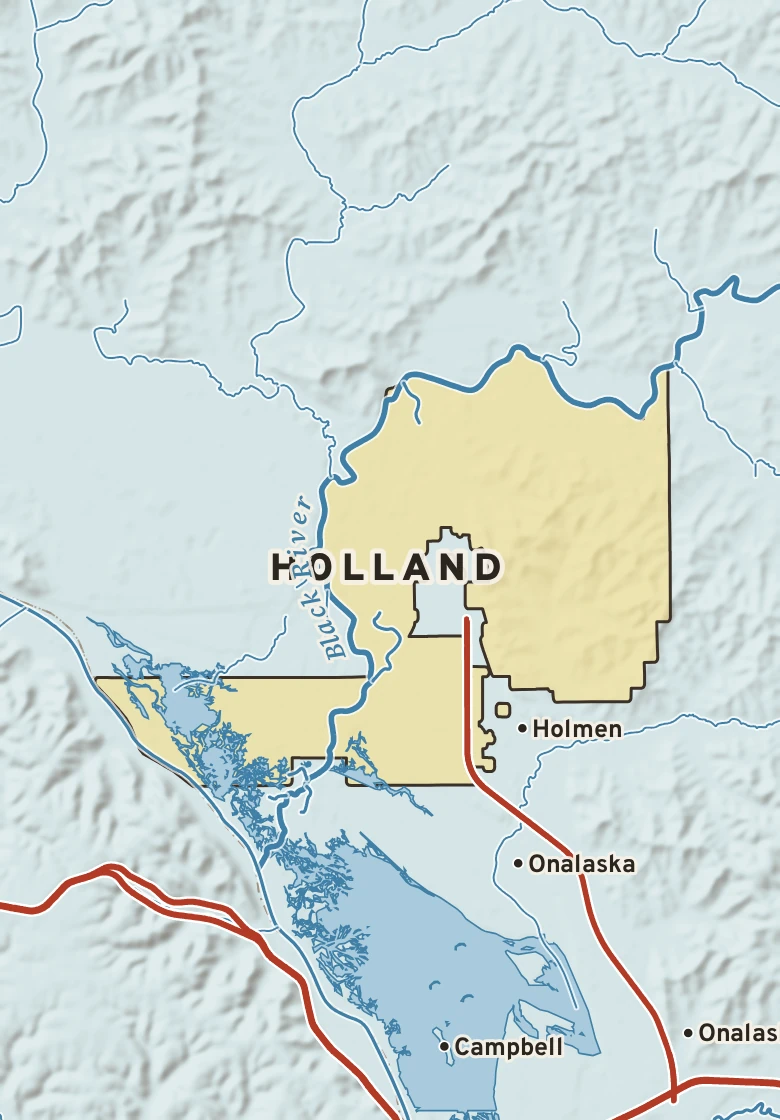 Atlas plate of Holland, Wisconsin.