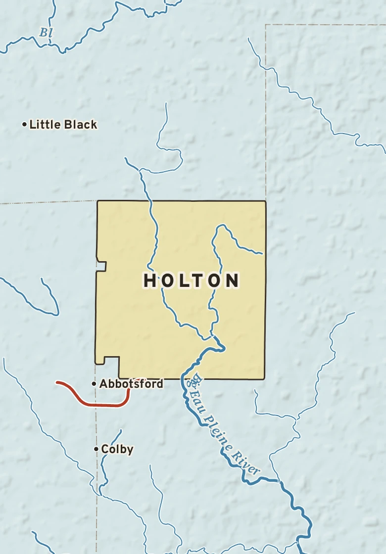 Atlas plate of Holton, Wisconsin.
