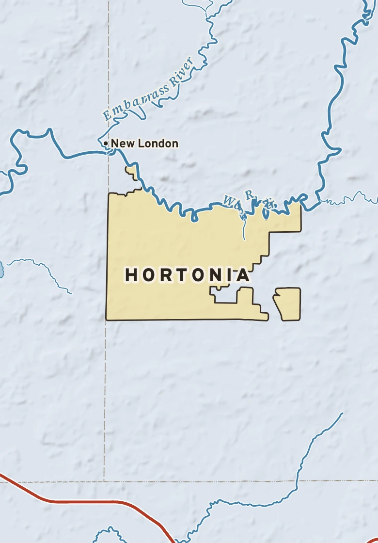 Atlas plate of Hortonia, Wisconsin.