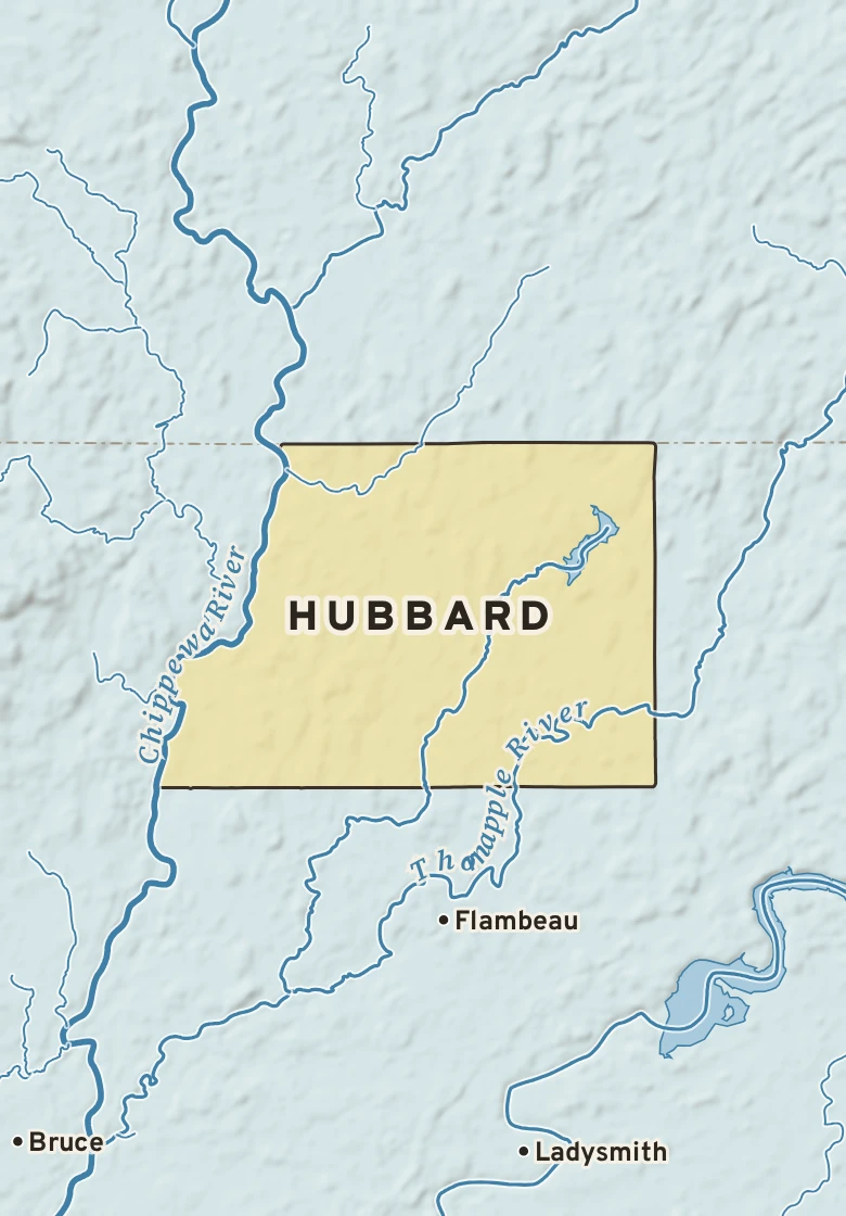 Atlas plate of Hubbard, Wisconsin.