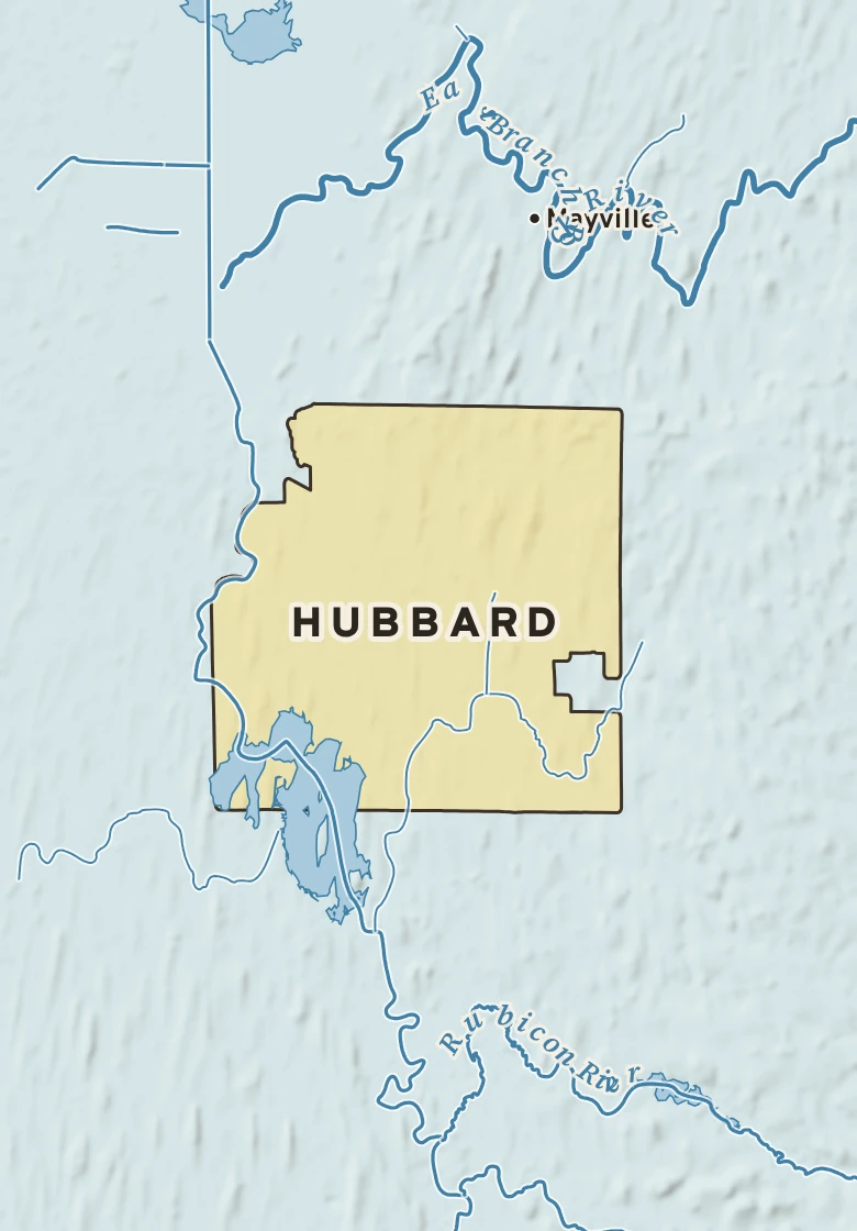 Atlas plate of Hubbard, Wisconsin.