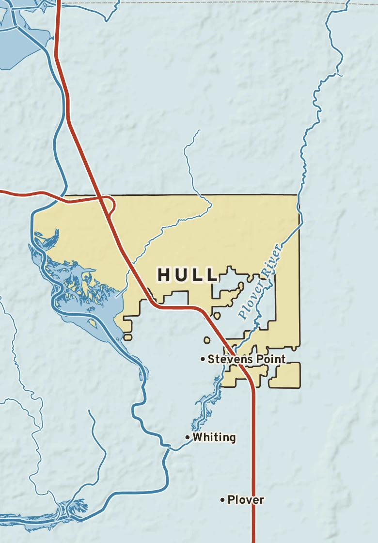 Atlas plate of Hull, Wisconsin.
