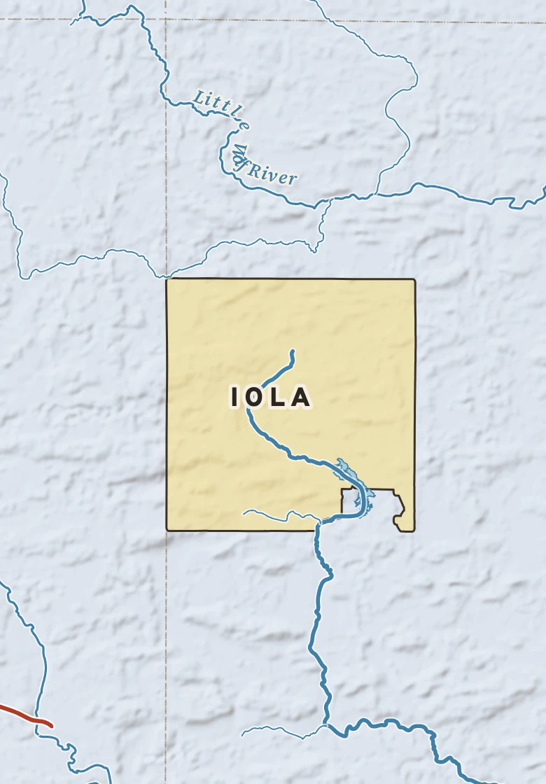 Atlas plate of Iola, Wisconsin.