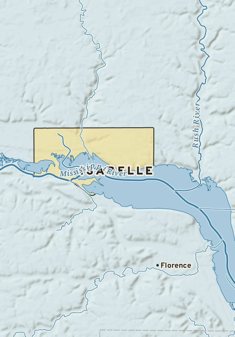 Atlas plate of Isabelle, Wisconsin.