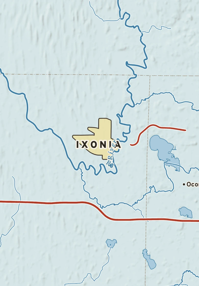 Atlas plate of Ixonia, Wisconsin.
