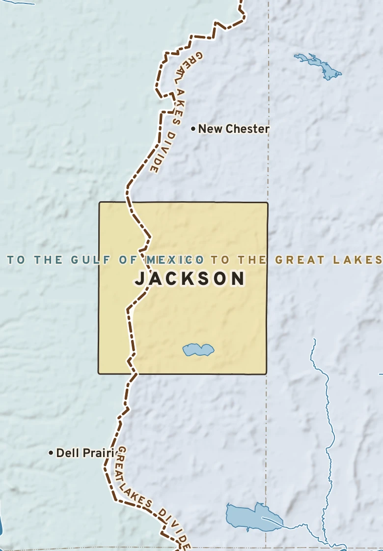 Atlas plate of Jackson, Wisconsin.