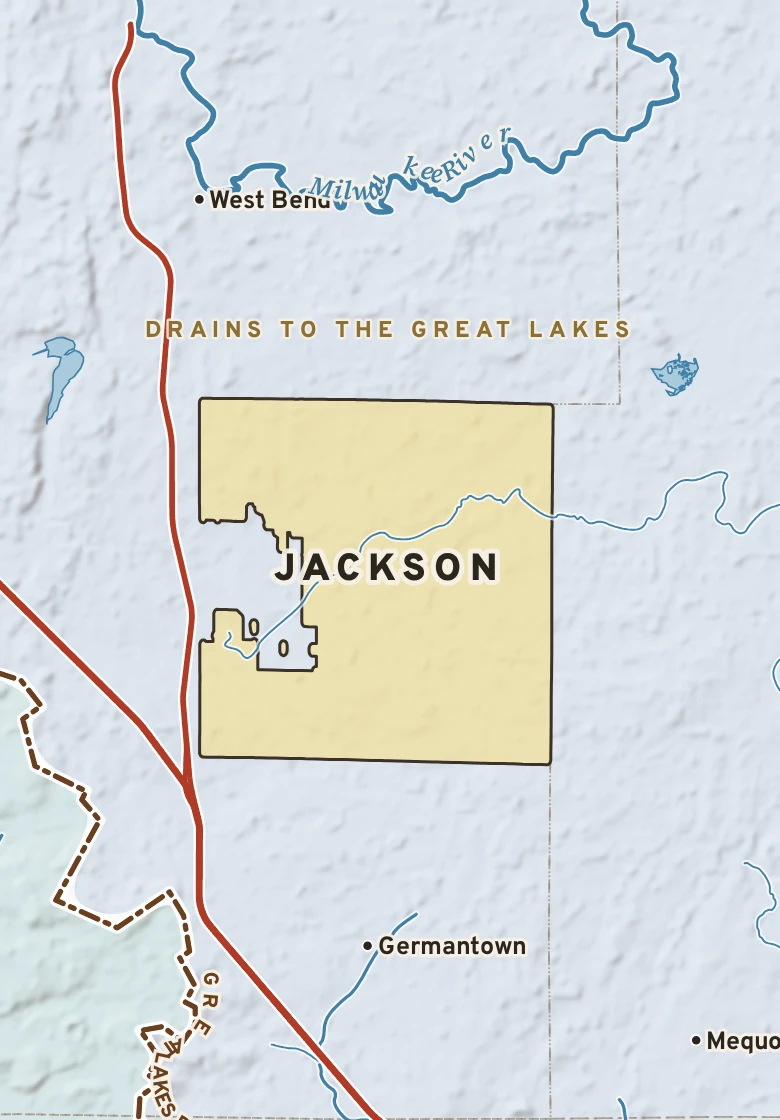 Atlas plate of Jackson, Wisconsin.
