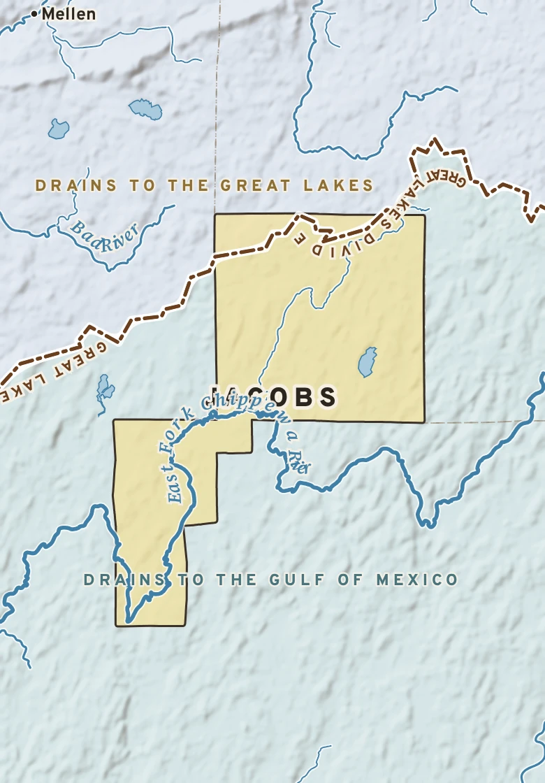 Atlas plate of Jacobs, Wisconsin.