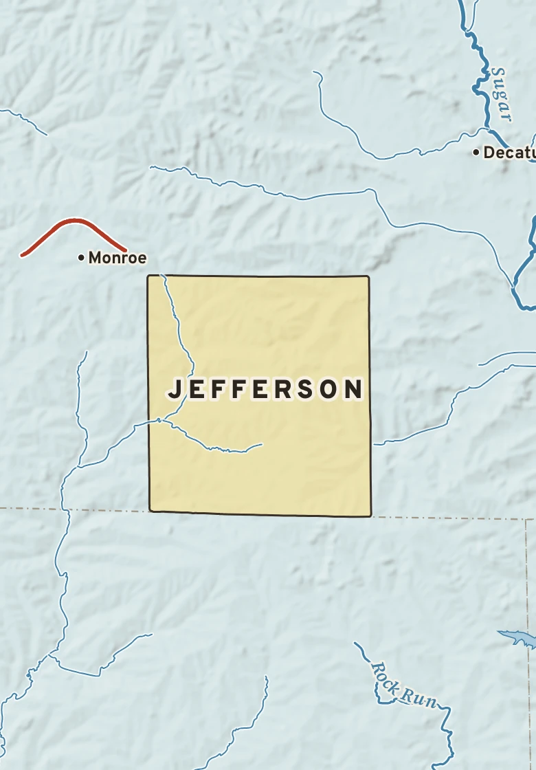 Atlas plate of Jefferson, Wisconsin.