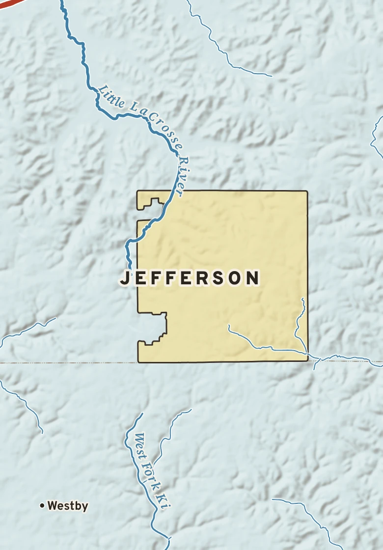 Atlas plate of Jefferson, Wisconsin.