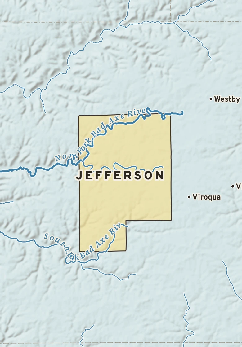 Atlas plate of Jefferson, Wisconsin.