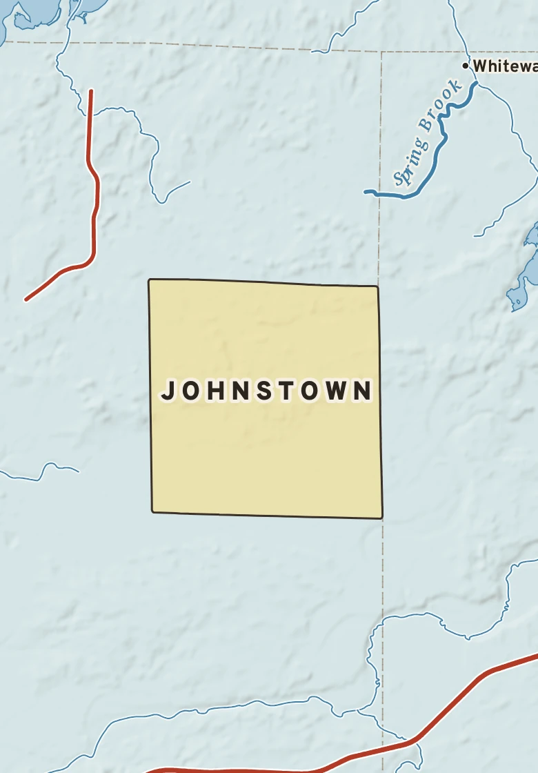 Atlas plate of Johnstown, Wisconsin.
