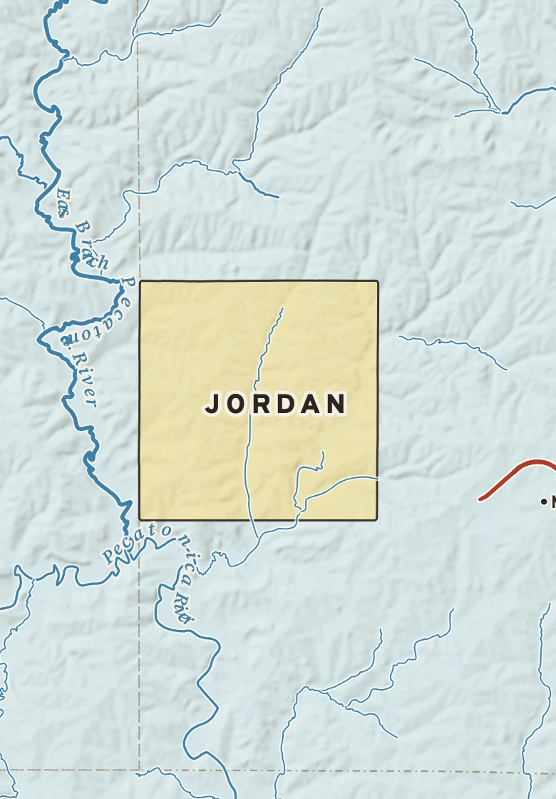 Atlas plate of Jordan, Wisconsin.