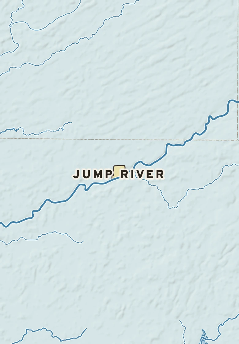 Atlas plate of Jump River, Wisconsin.