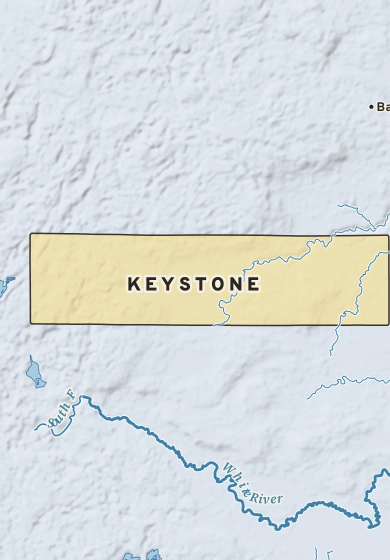 Atlas plate of Keystone, Wisconsin.