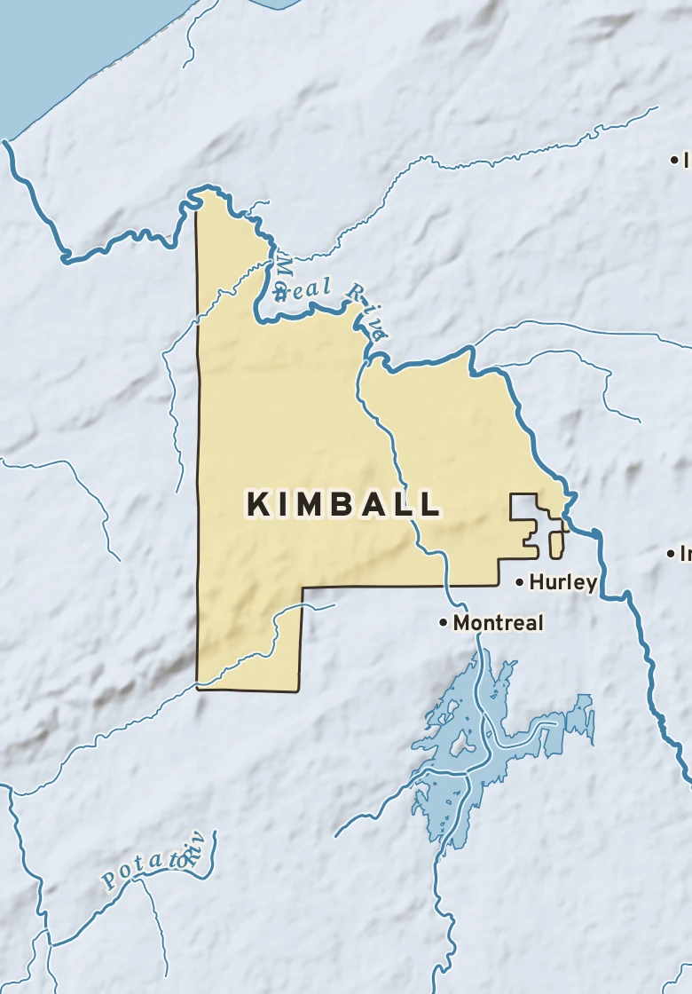 Atlas plate of Kimball, Wisconsin.