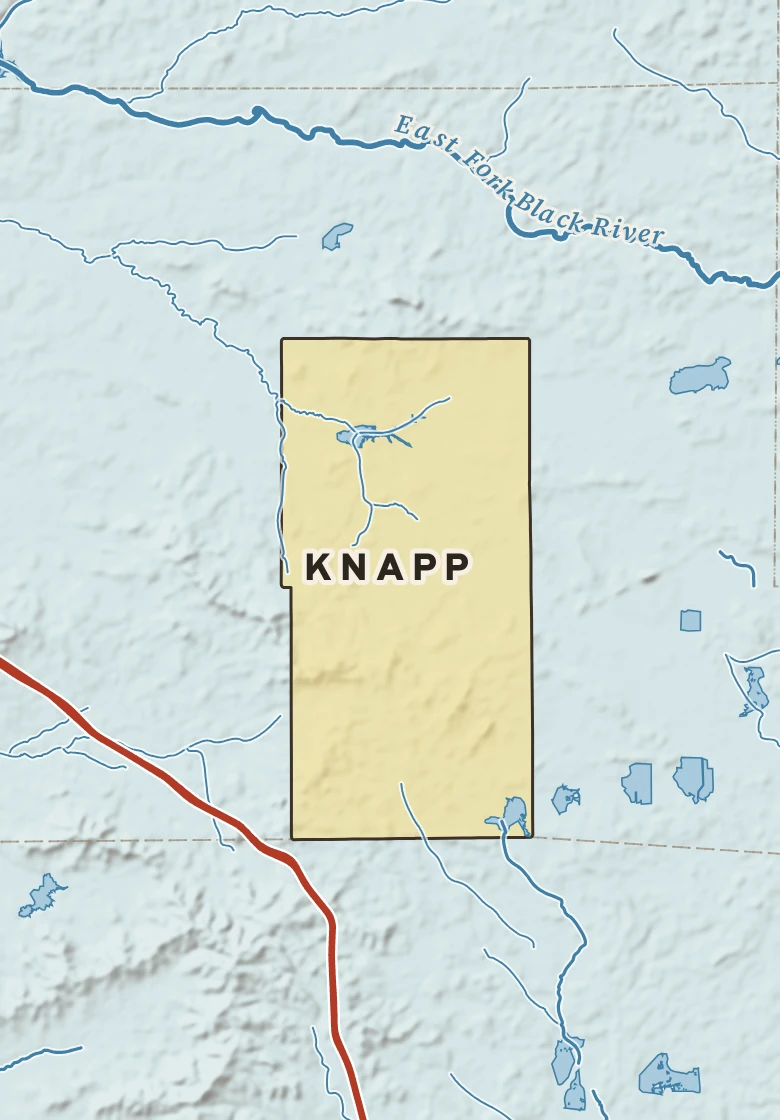Atlas plate of Knapp, Wisconsin.