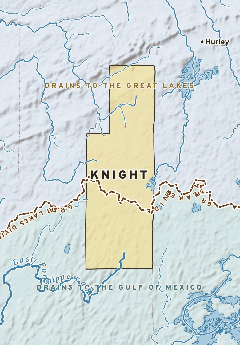 Atlas plate of Knight, Wisconsin.