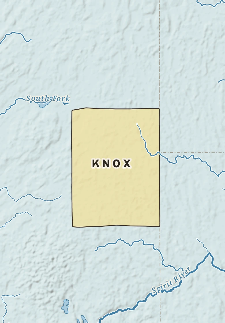 Atlas plate of Knox, Wisconsin.