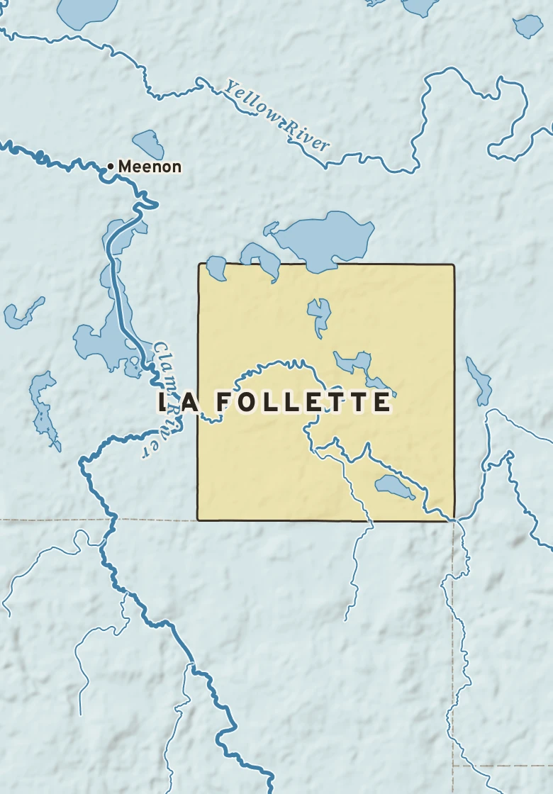Atlas plate of La Follette, Wisconsin.