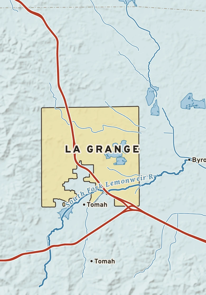 Atlas plate of La Grange, Wisconsin.