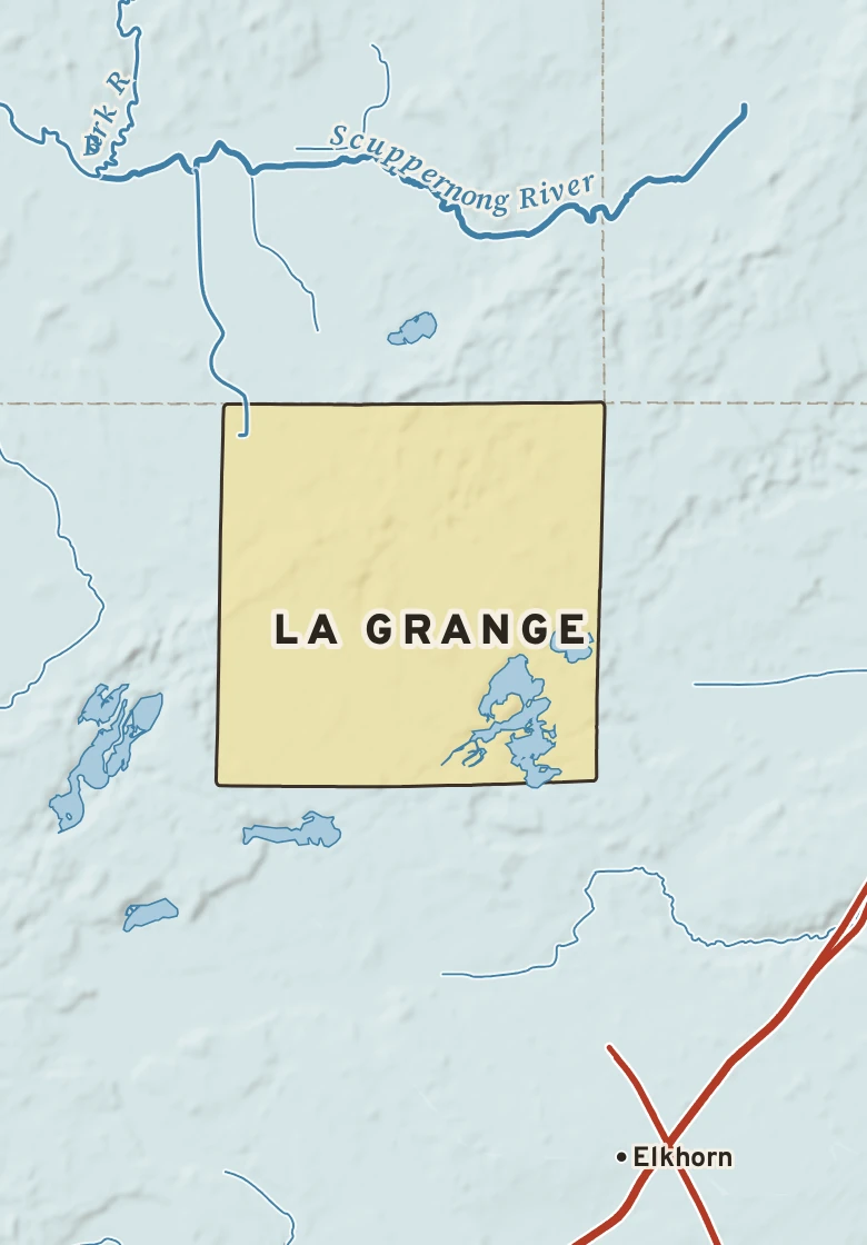 Atlas plate of La Grange, Wisconsin.