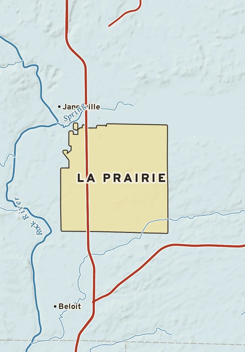 Atlas plate of La Prairie, Wisconsin.