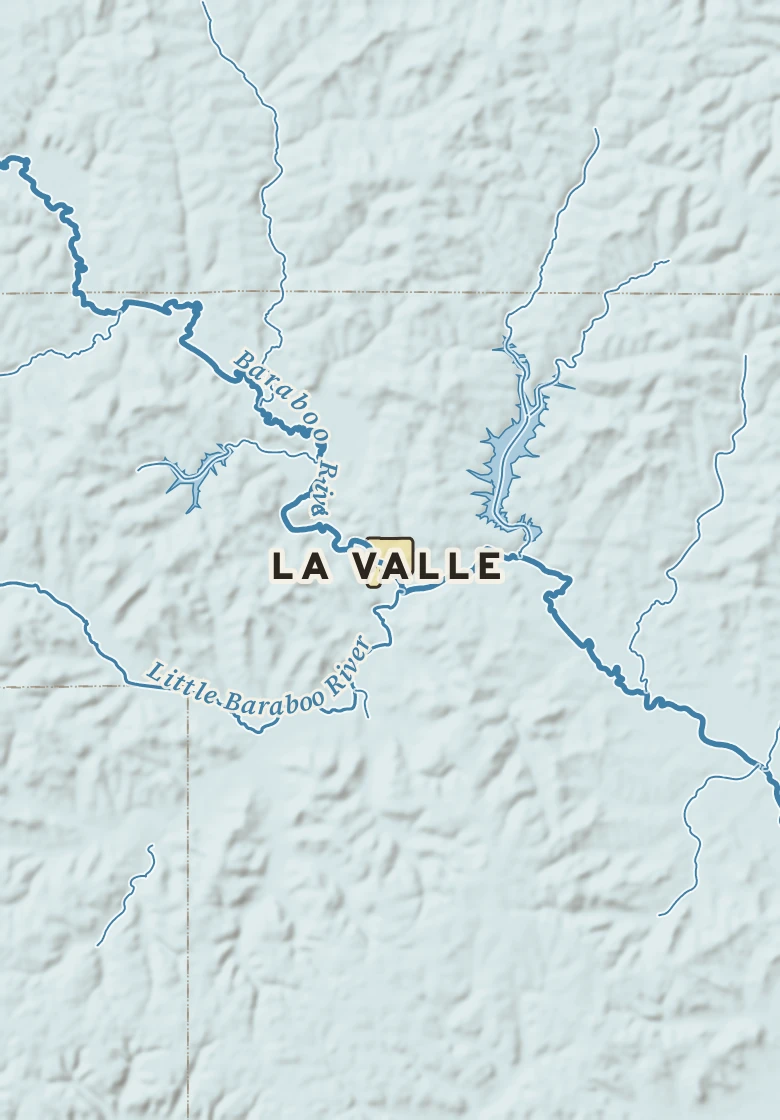 Atlas plate of La Valle, Wisconsin.