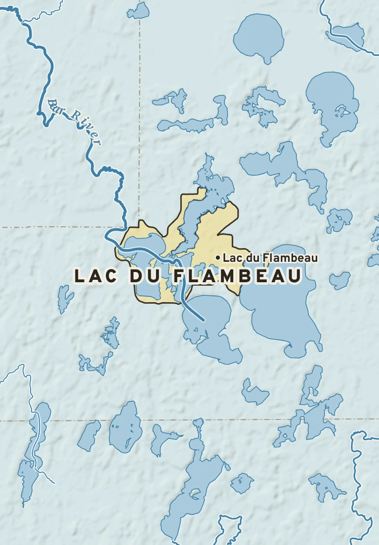 Atlas plate of Lac du Flambeau, Wisconsin.