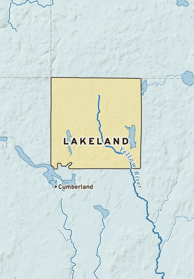 Atlas plate of Lakeland, Wisconsin.