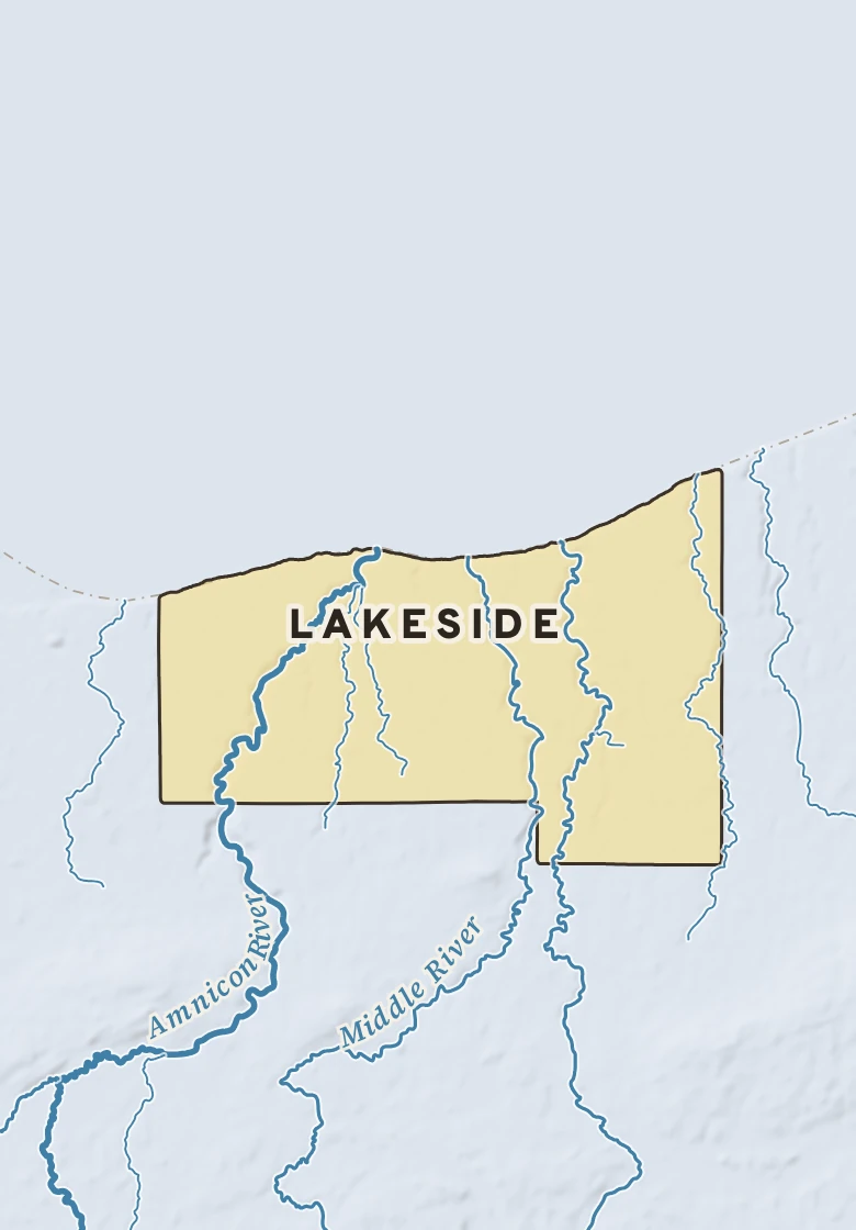 Atlas plate of Lakeside, Wisconsin.