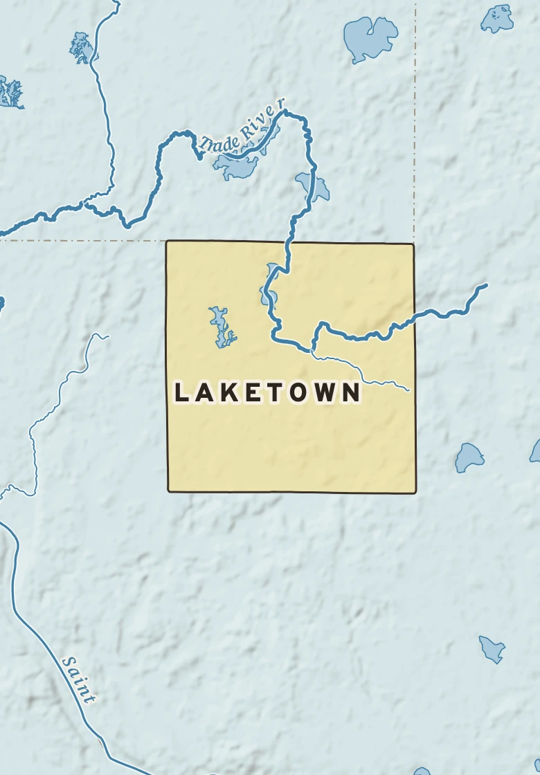 Atlas plate of Laketown, Wisconsin.