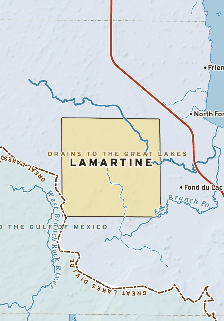 Atlas plate of Lamartine, Wisconsin.