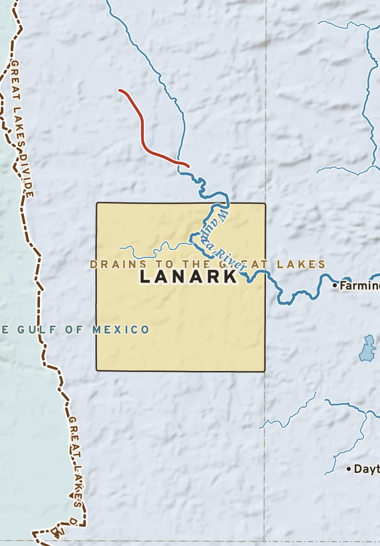Atlas plate of Lanark, Wisconsin.