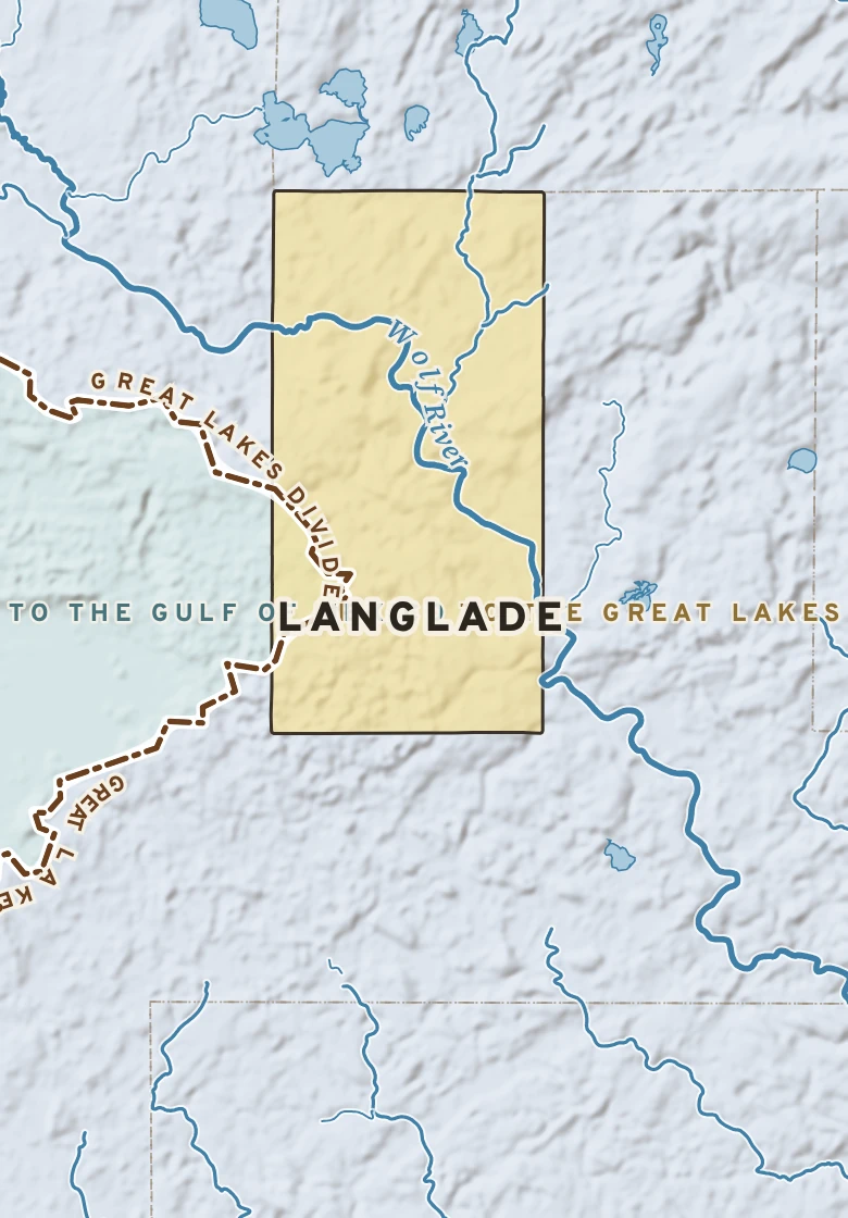 Atlas plate of Langlade, Wisconsin.