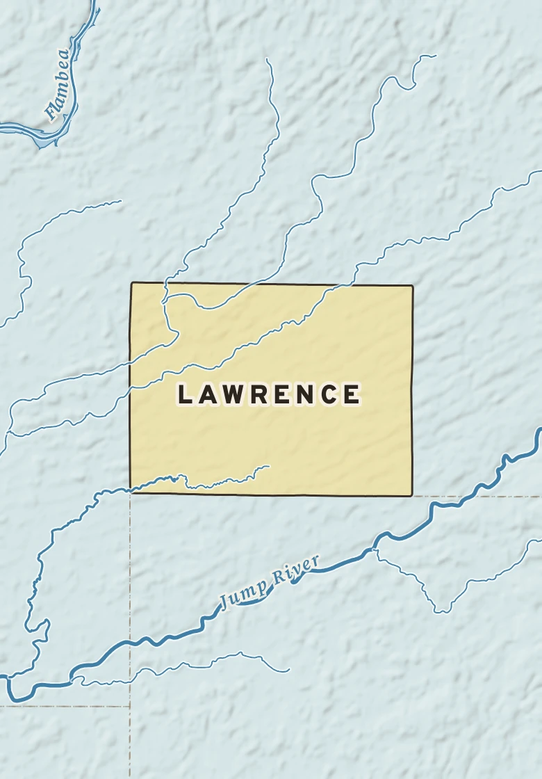 Atlas plate of Lawrence, Wisconsin.