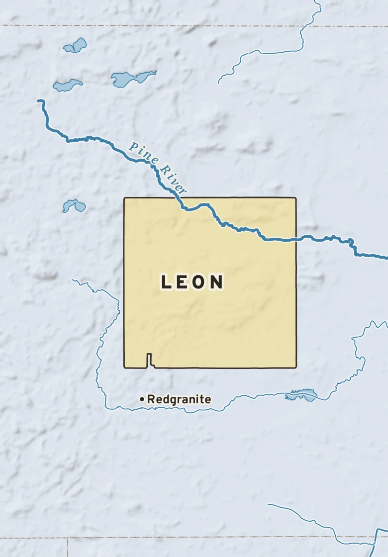 Atlas plate of Leon, Wisconsin.