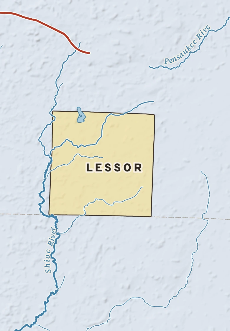 Atlas plate of Lessor, Wisconsin.