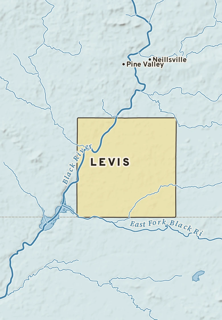 Atlas plate of Levis, Wisconsin.