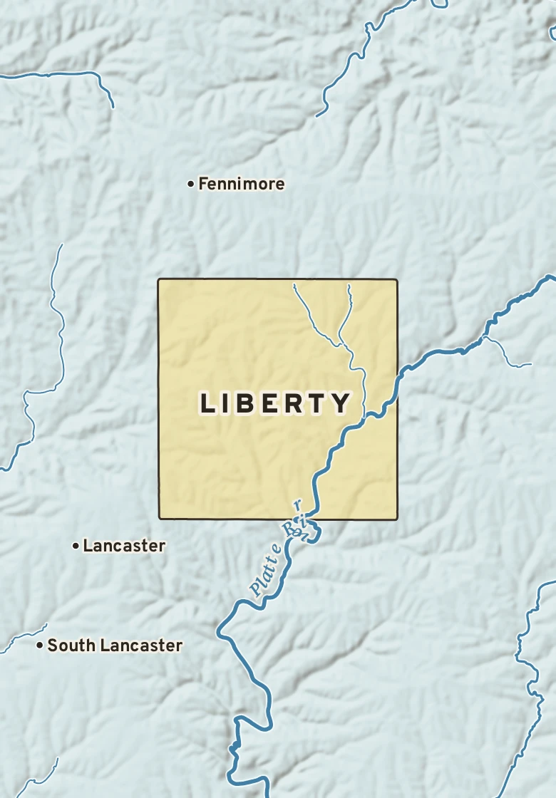 Atlas plate of Liberty, Wisconsin.