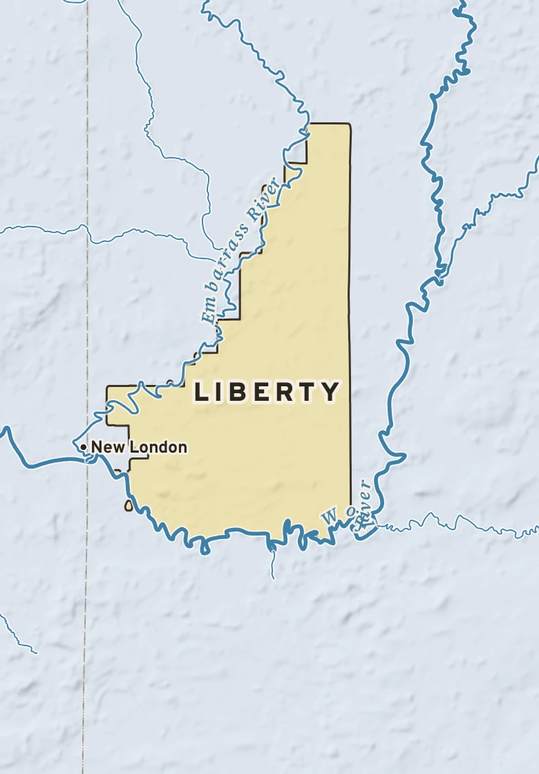 Atlas plate of Liberty, Wisconsin.
