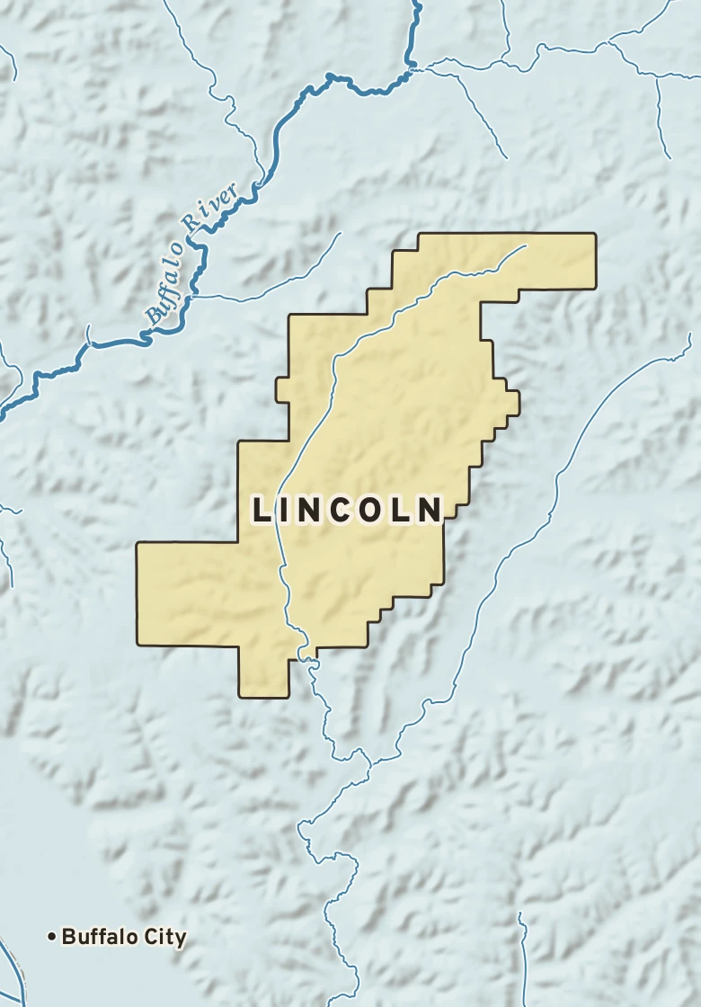 Atlas plate of Lincoln, Wisconsin.