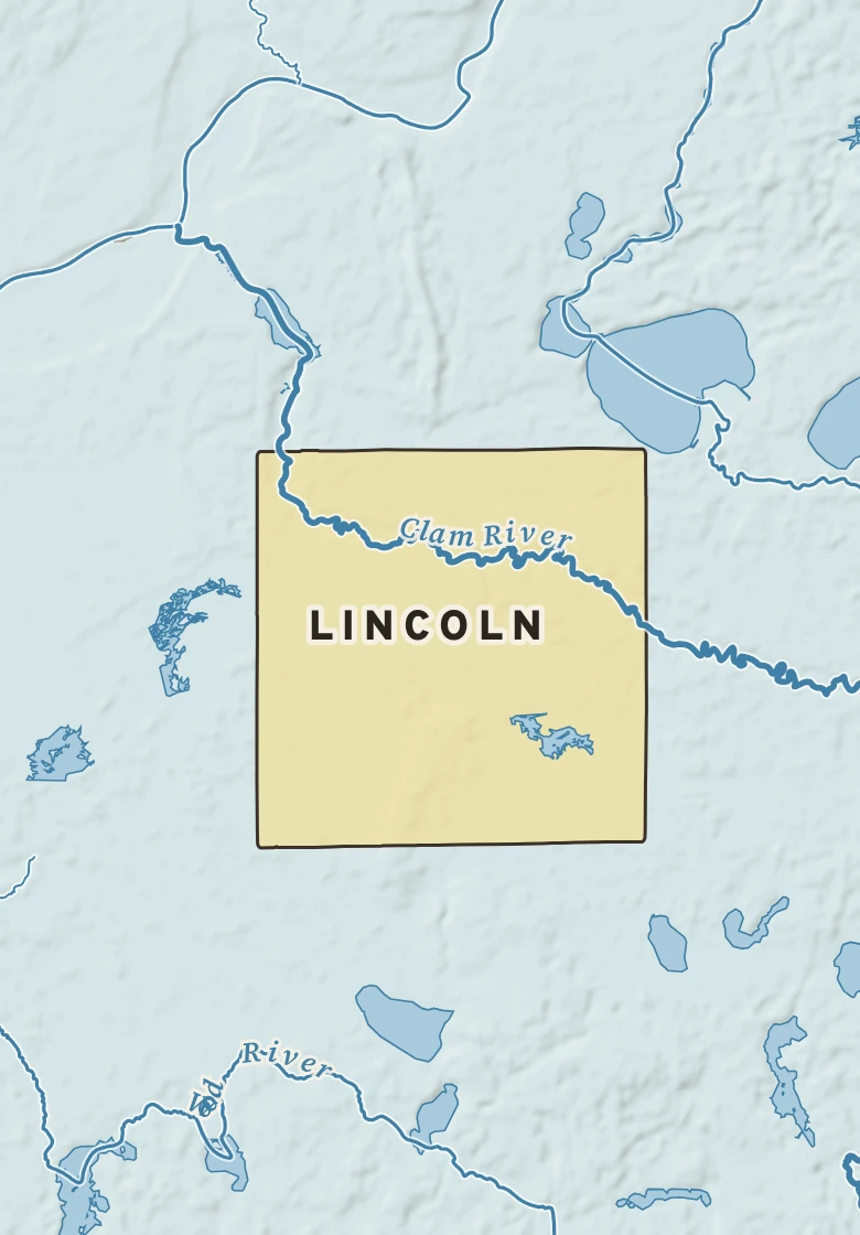 Atlas plate of Lincoln, Wisconsin.