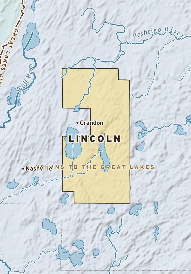 Atlas plate of Lincoln, Wisconsin.