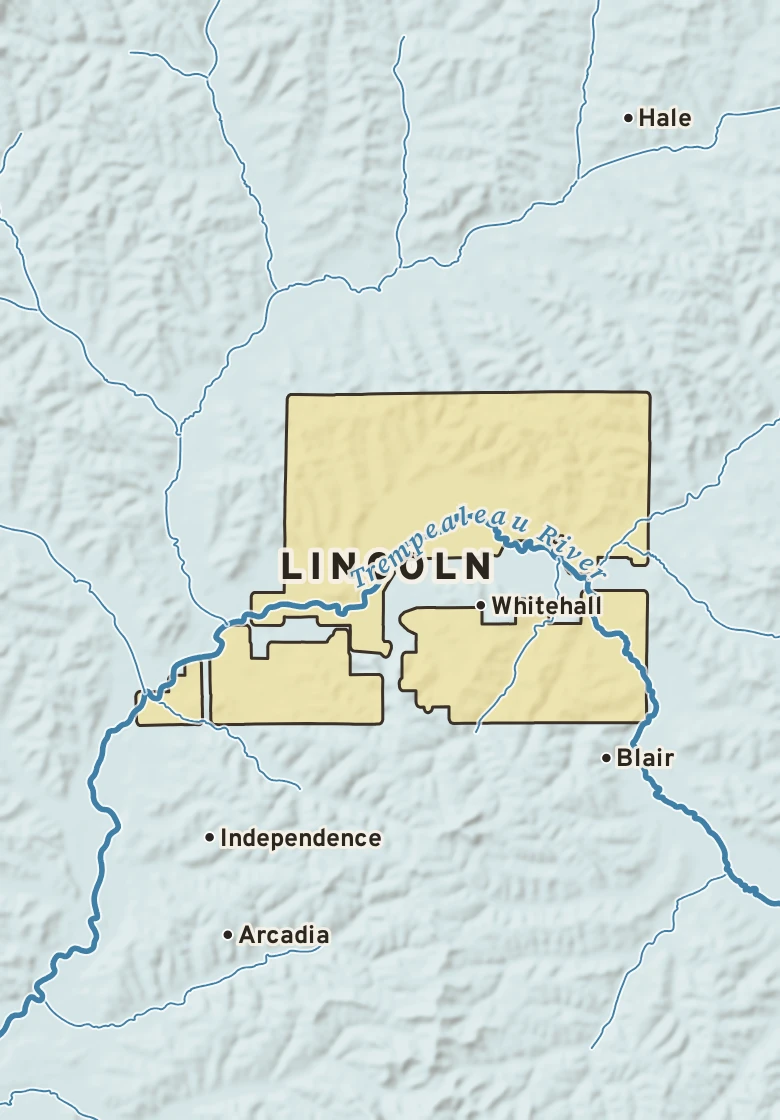 Atlas plate of Lincoln, Wisconsin.