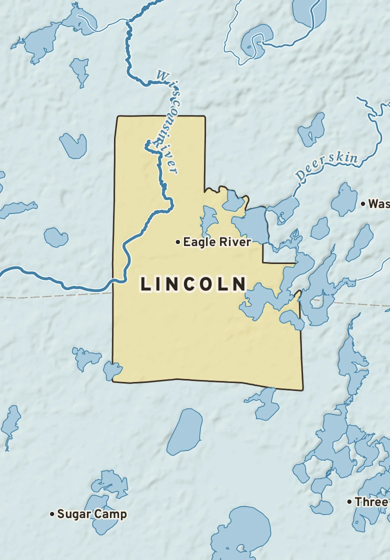 Atlas plate of Lincoln, Wisconsin.