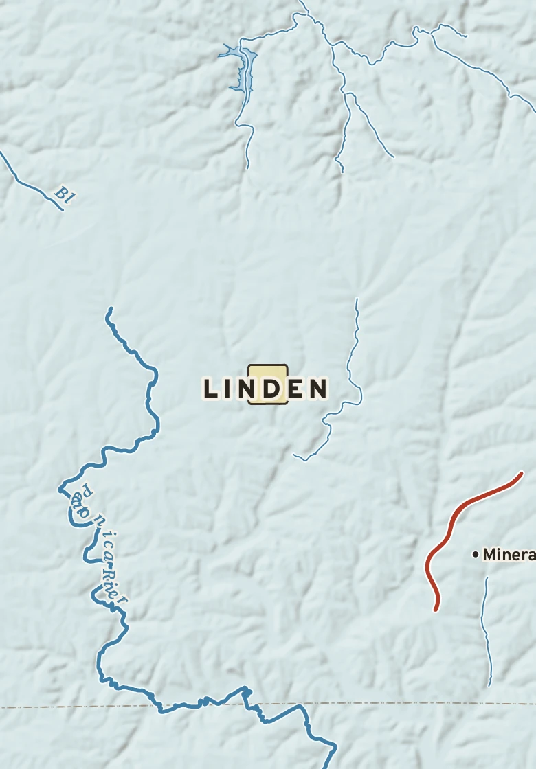 Atlas plate of Linden, Wisconsin.
