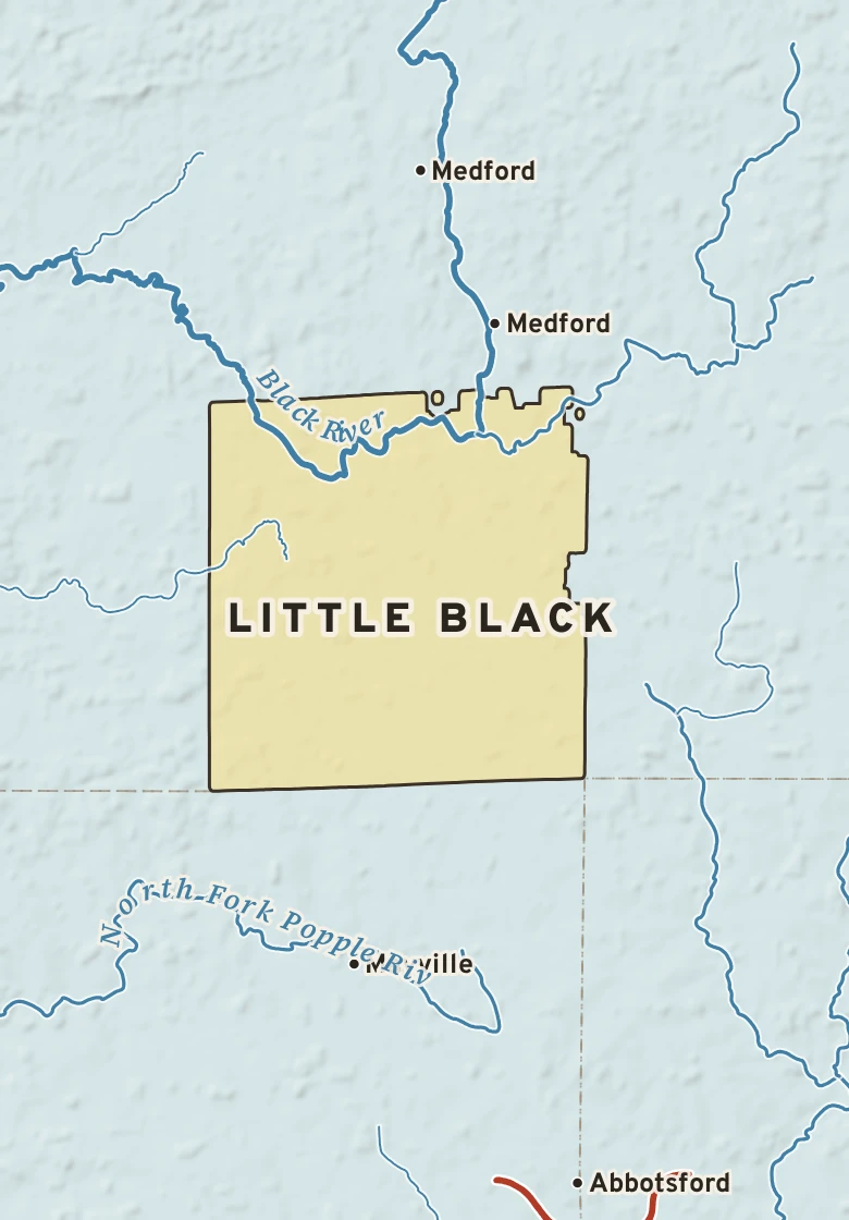 Atlas plate of Little Black, Wisconsin.